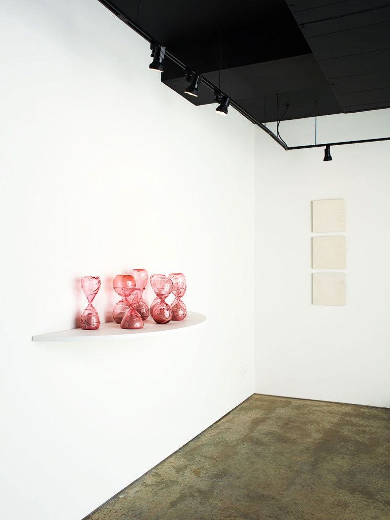 Gallery view of contemporary art glass sculpture by Zoe Buckman on display at Garis &amp; Hahn in New York.