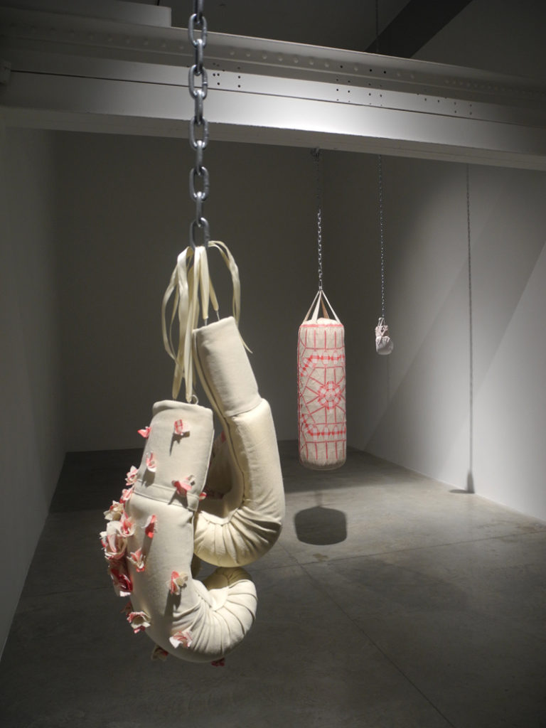 Zoe Buckman Heavy Rag Feminist Art Boxing Gloves